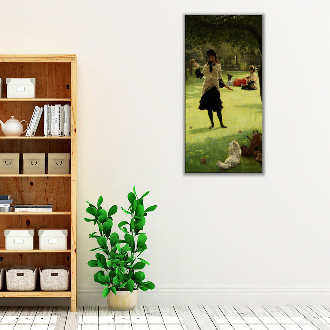 Croquet, 1878 - Canvas Print Wall Art