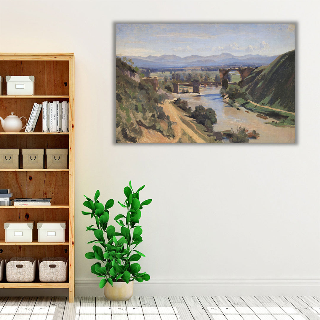The Bridge at Narni - Canvas Print Wall Art