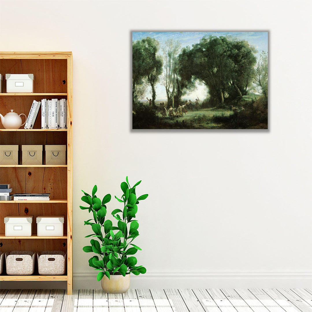 A Morning, The Dance of the Nymphs - Canvas Print Wall Art