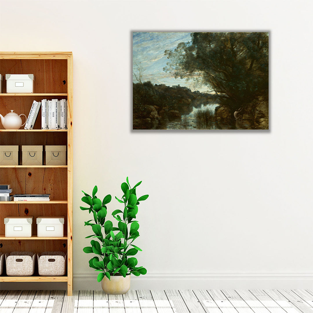 Souvenir of the Environs of Lake Nemi, 1865 - Canvas Print Wall Art