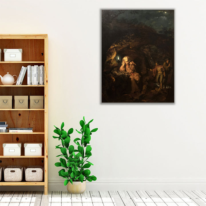 A Philosopher by Lamplight - Canvas Print Wall Art