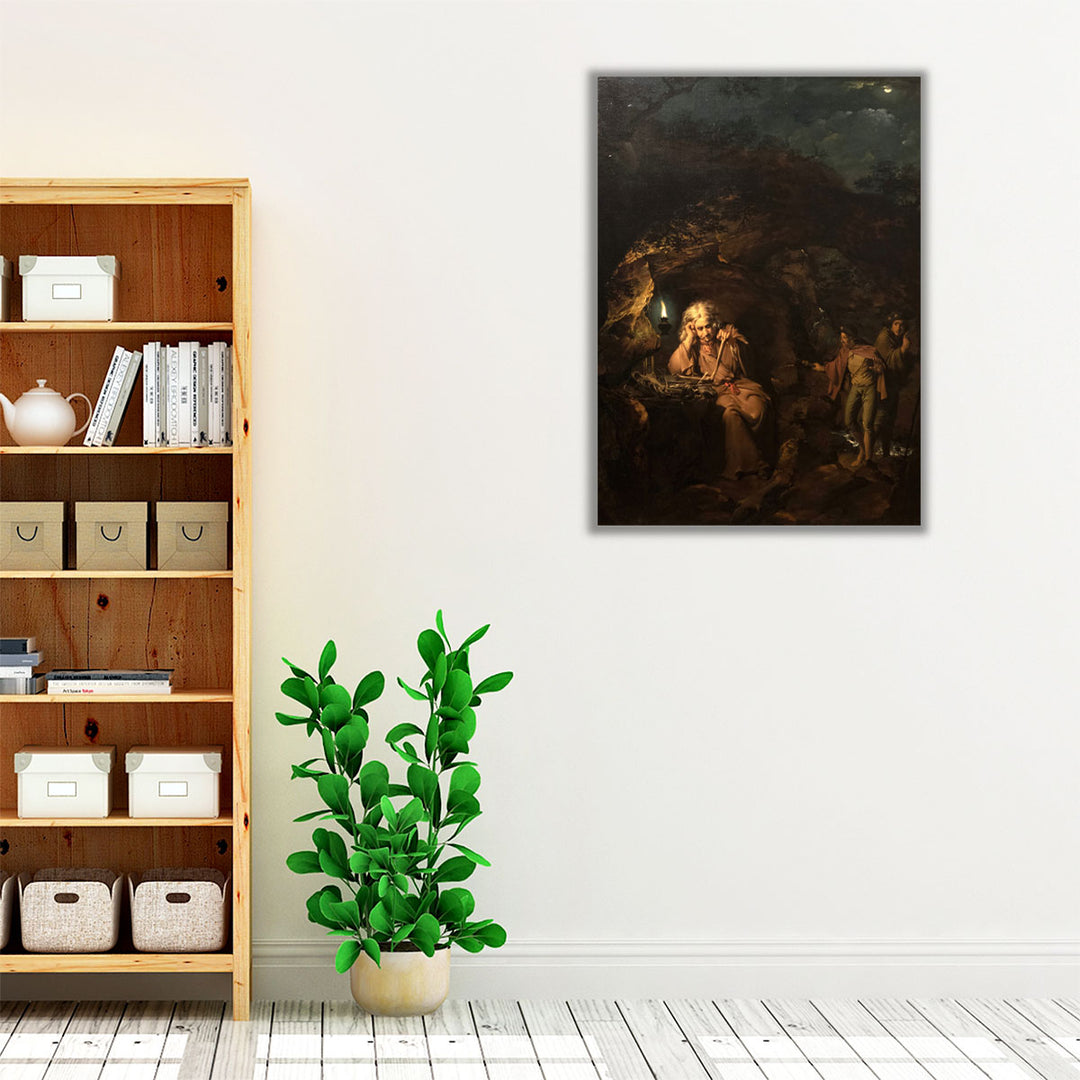 A Philosopher by Lamplight - Canvas Print Wall Art