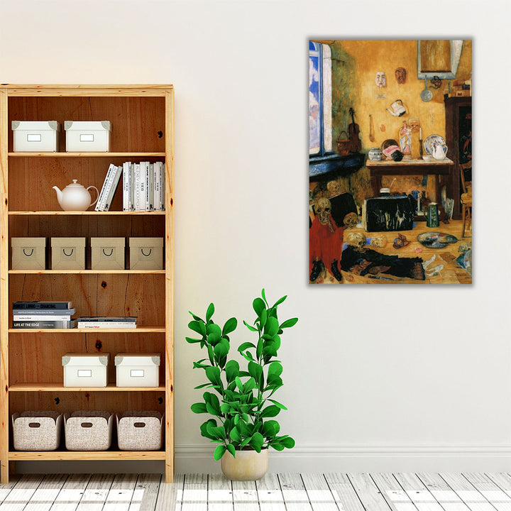 Skeletons in the Studio - Canvas Print Wall Art