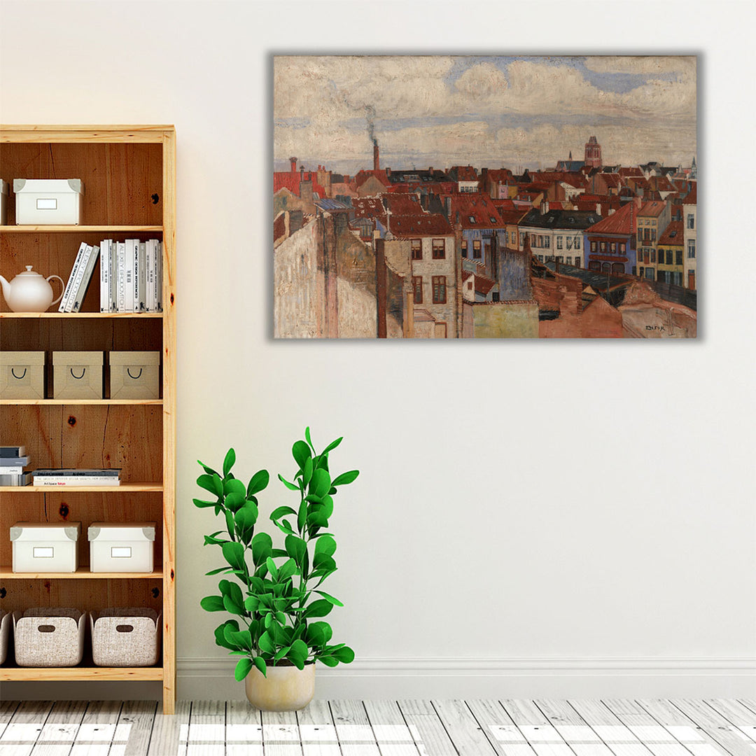 The rooftops of Ostend, 1901 - Canvas Print Wall Art