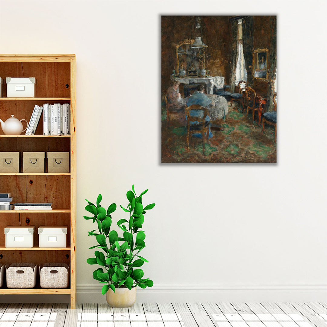 The Bourgeois Salon, 1881 - Canvas Print Wall Art