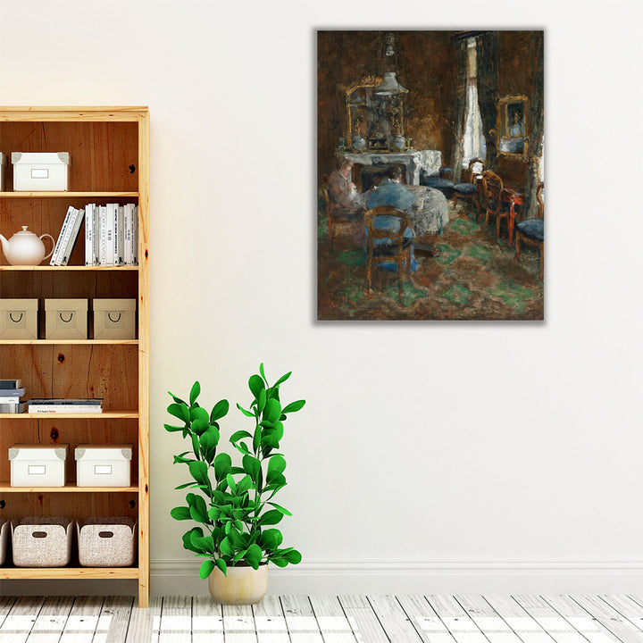 The Bourgeois Salon, 1881 - Canvas Print Wall Art