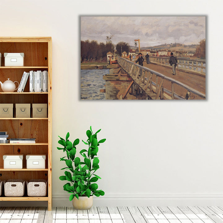 Footbridge at Argenteuil, 1872 - Canvas Print Wall Art