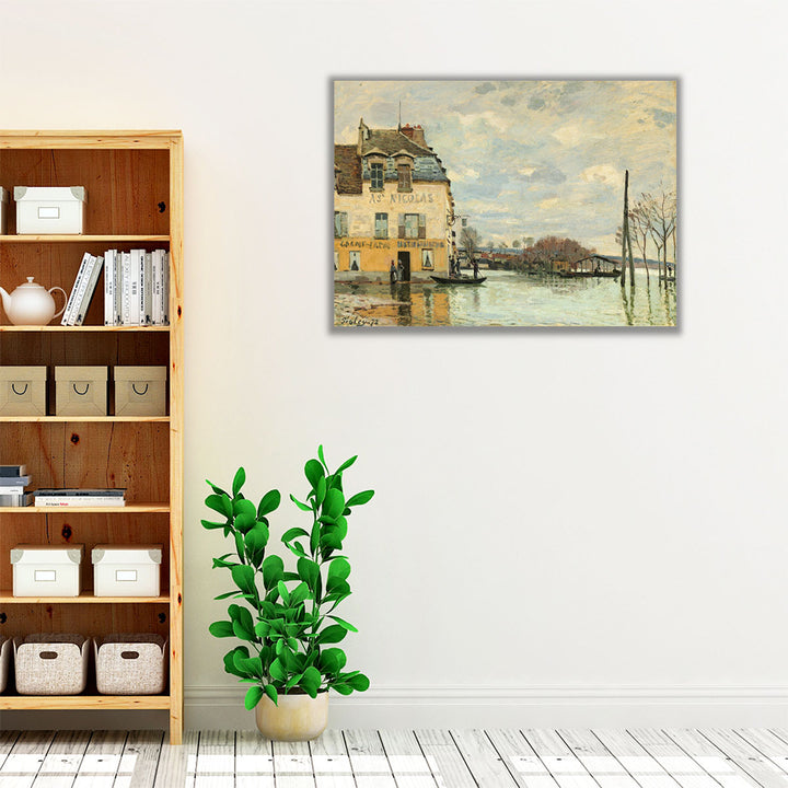Flood at Port Marly, 1872 - Canvas Print Wall Art