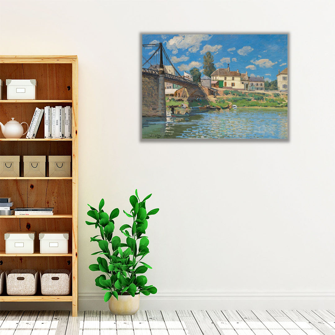 The Bridge at Villeneuve la Garenne - Canvas Print Wall Art
