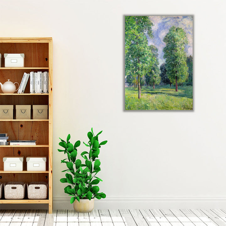 Landscape at Sevres, 1878- Canvas Print Wall Art