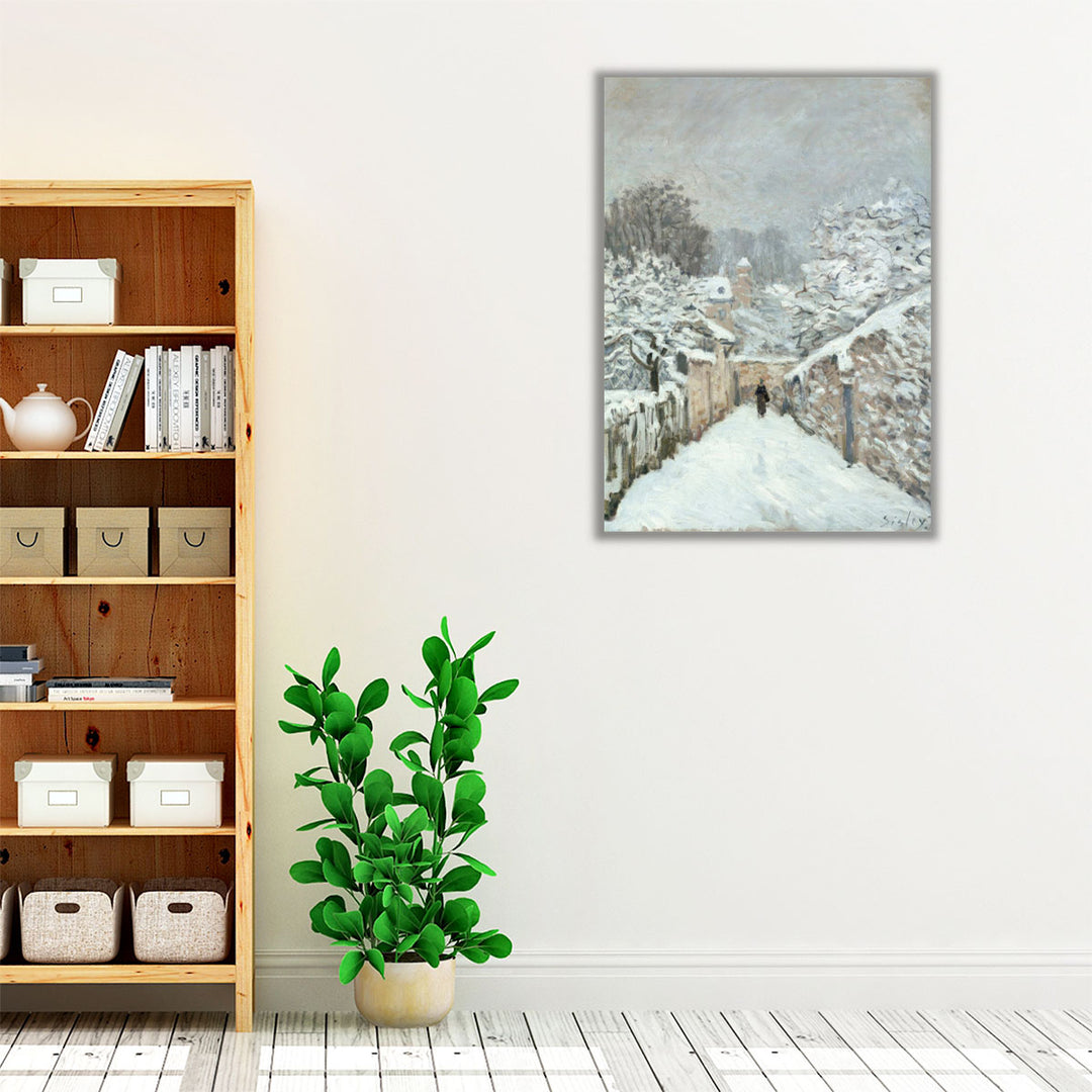 Snow at Louveciennes,  1878 - Canvas Print Wall Art
