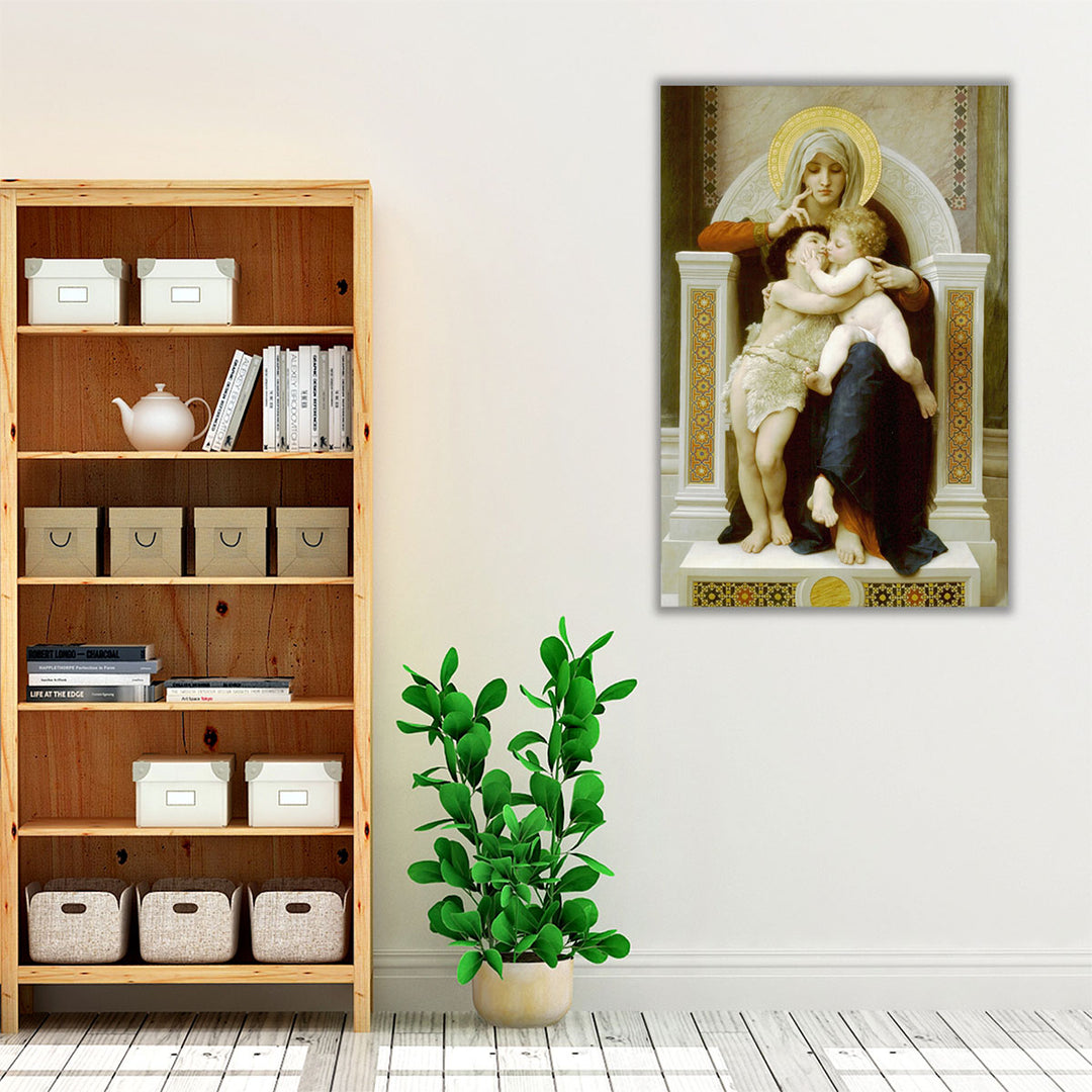 Madonna with child and John the Baptist, 1875 - Canvas Print Wall Art