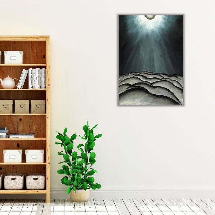 Moon and Sea No. II - Canvas Print Wall Art