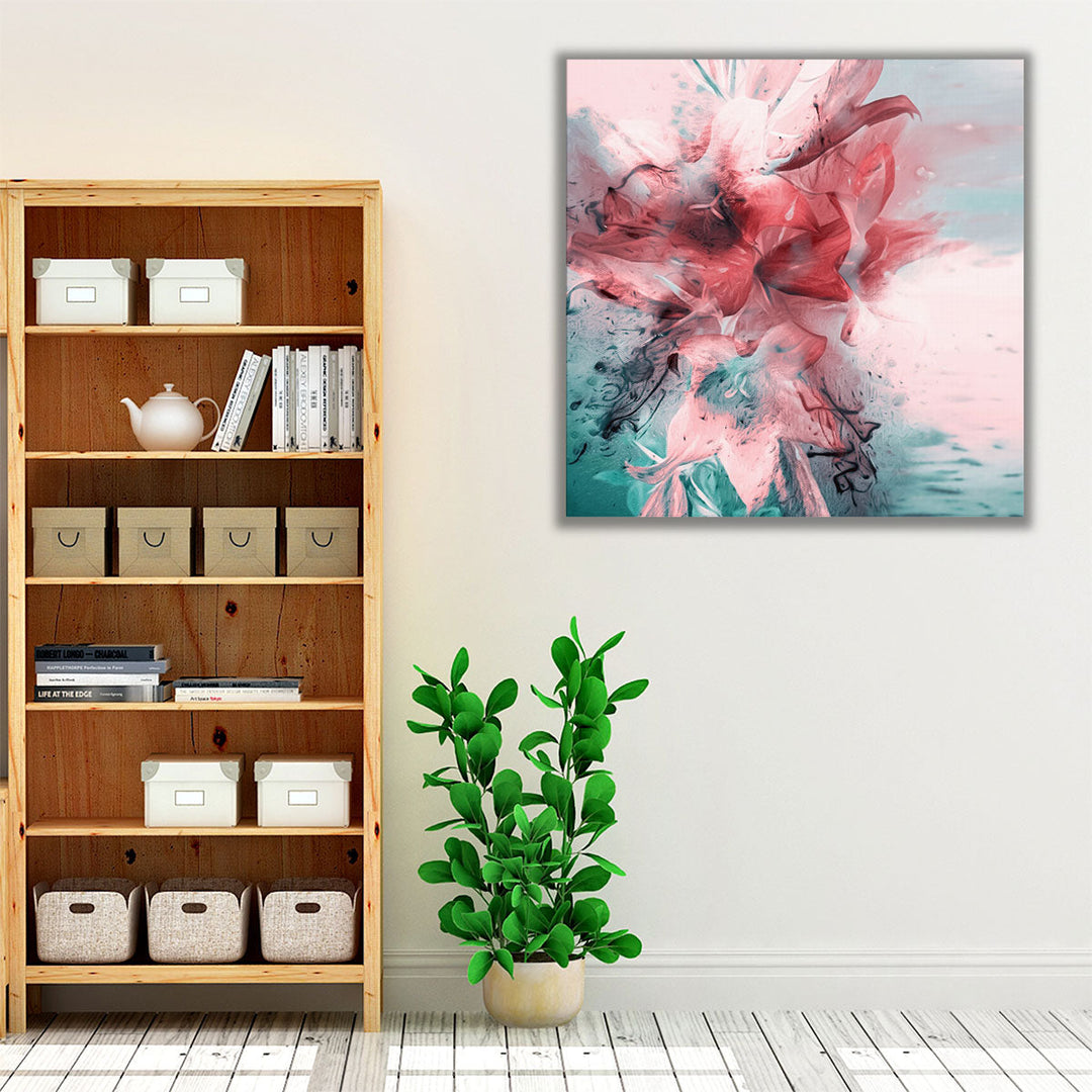 Artistic Lilies Bouquet - Canvas Print Wall Art