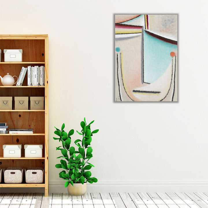Abstract Head, Pink and Light Blue, 1929 - Canvas Print Wall Art