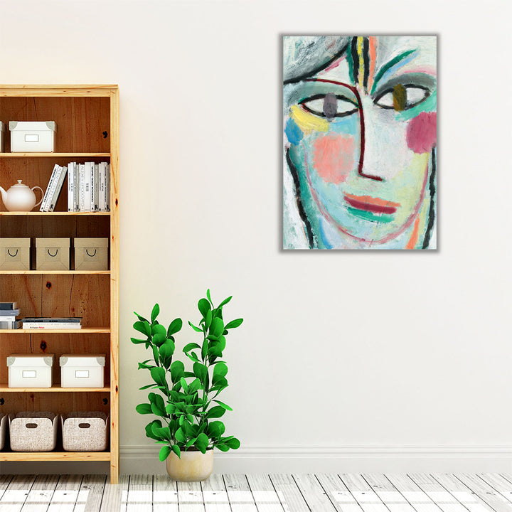 Head Of A Woman, Femina, 1922 - Canvas Print Wall Art