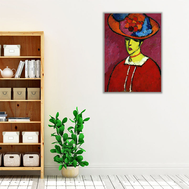 Schokko with Wide Brimmed Hat, 1910 - Canvas Print Wall Art