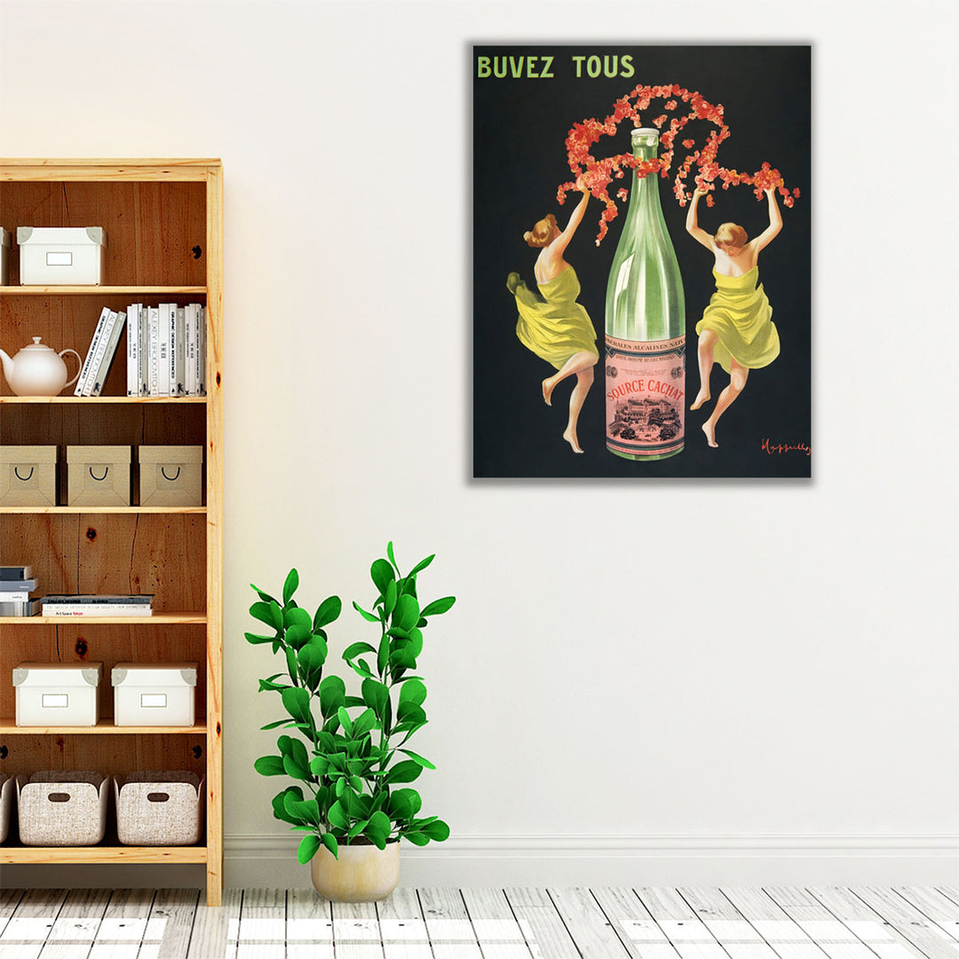 Drink all Evian Cachat, 1912 - Canvas Print Wall Art