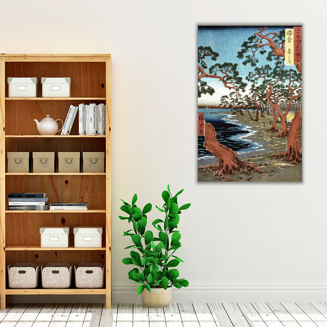 Maiko Beach in Harima Province - Canvas Print Wall Art