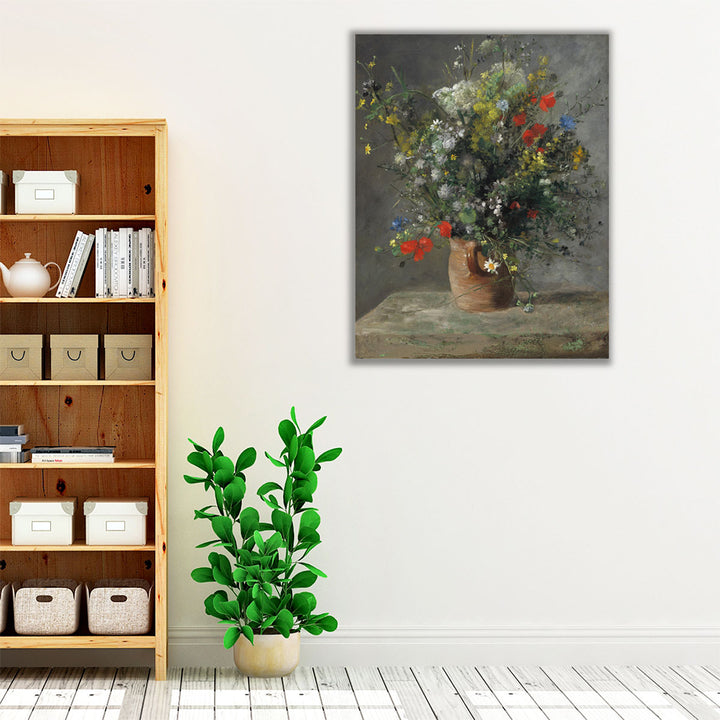 Flowers in a Vase, 1866 - Canvas Print Wall Art