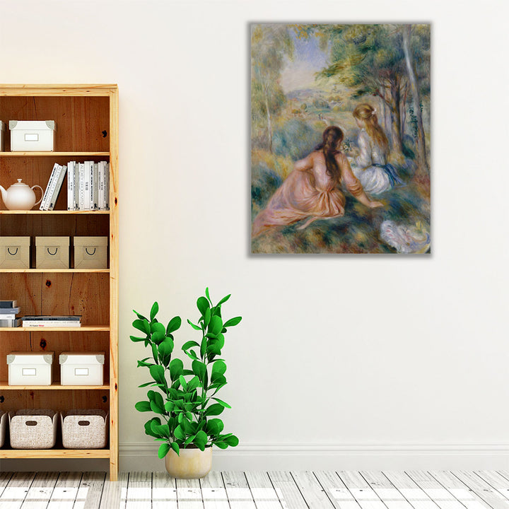 In the Meadow Pierre Auguste Renoir - Canvas Print Wall Art