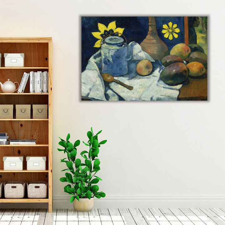Still Life with Teapot and Fruit, 1896 - Canvas Print Wall Art