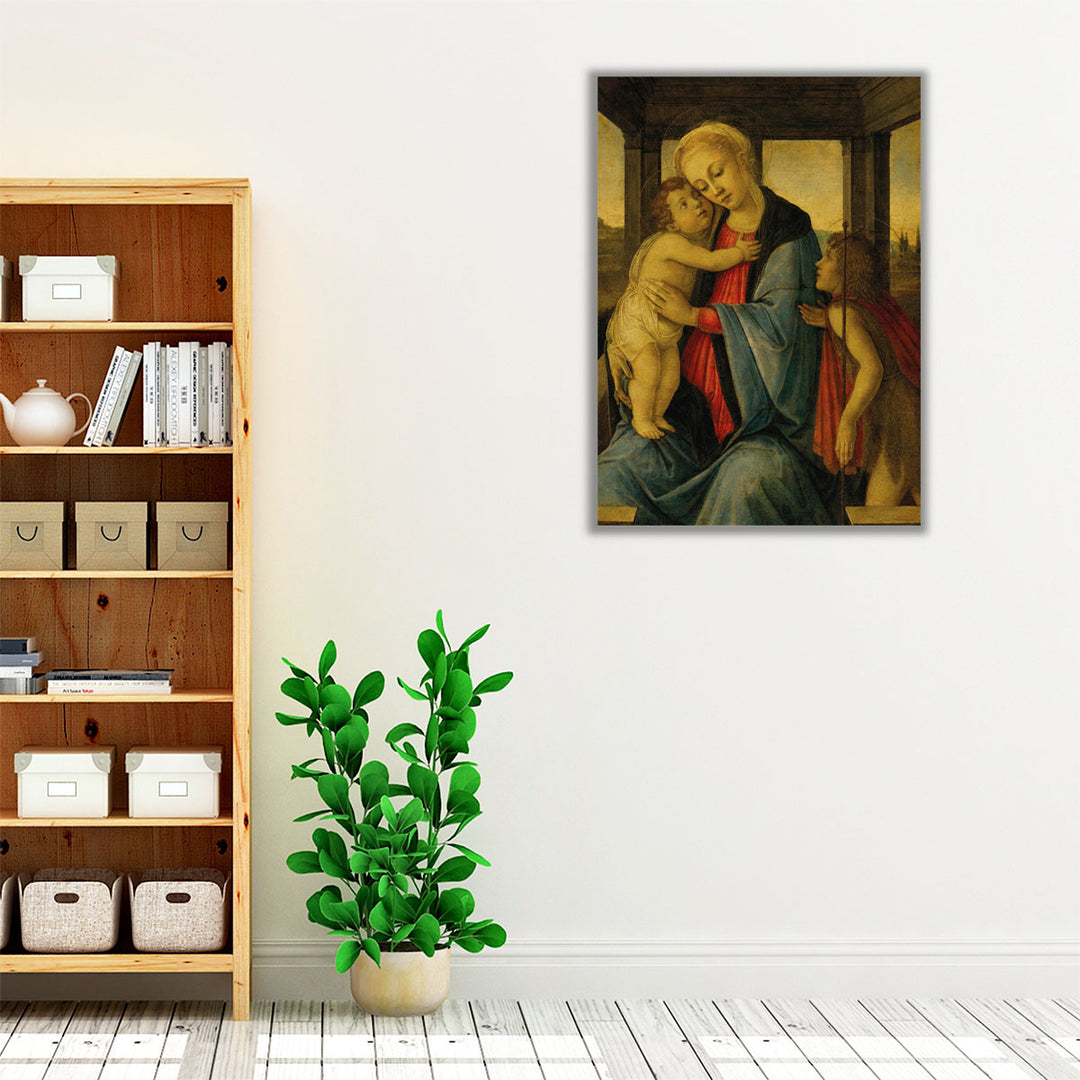 The Madonna and Child with the Infant Saint John the Baptist - Canvas Print Wall Art