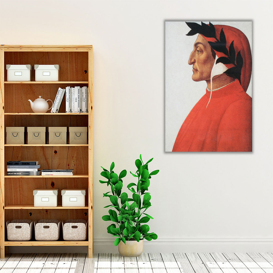 Dante Alighieri's Portrait - Canvas Print Wall Art