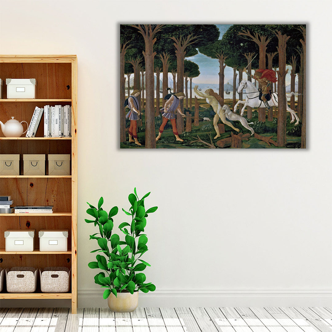 The Story of Nastagio Degli Onesti - Canvas Print Wall Art