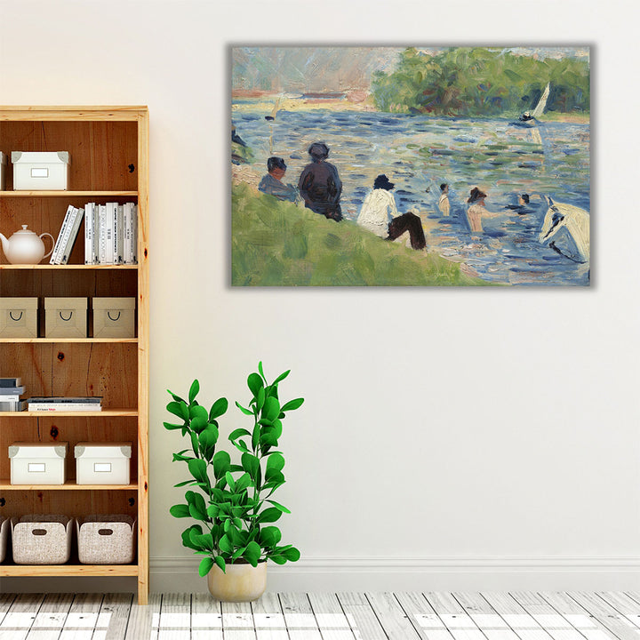 Study for Bathers at Asnieres - Canvas Print Wall Art