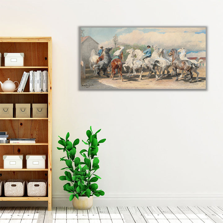 Return from the Horse Fair, 1873 - Canvas Print Wall Art