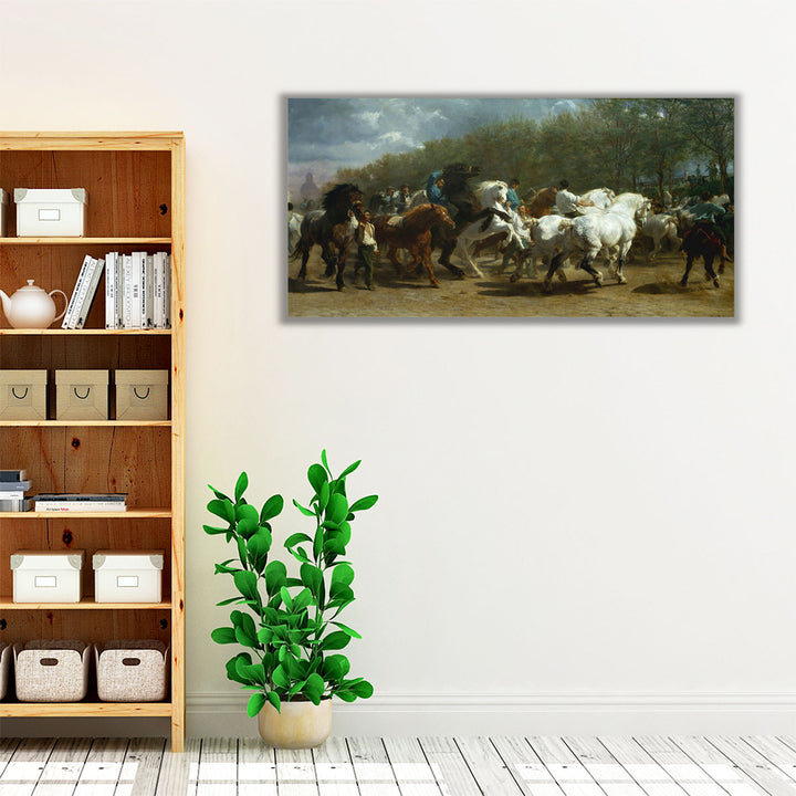 The Horse Fair - Canvas Print Wall Art