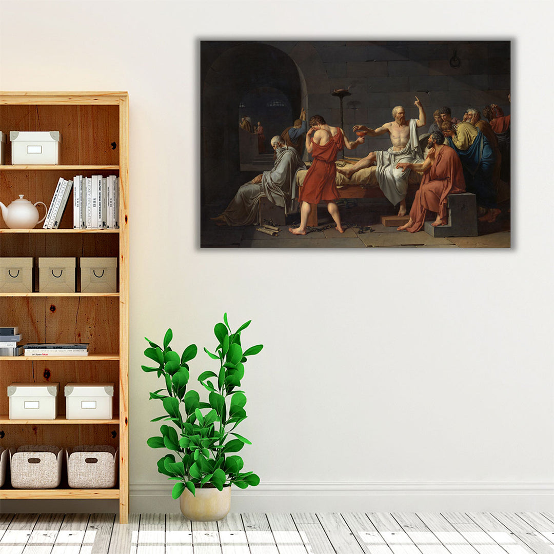 The Death of Socrates, 1787 - Canvas Print Wall Art