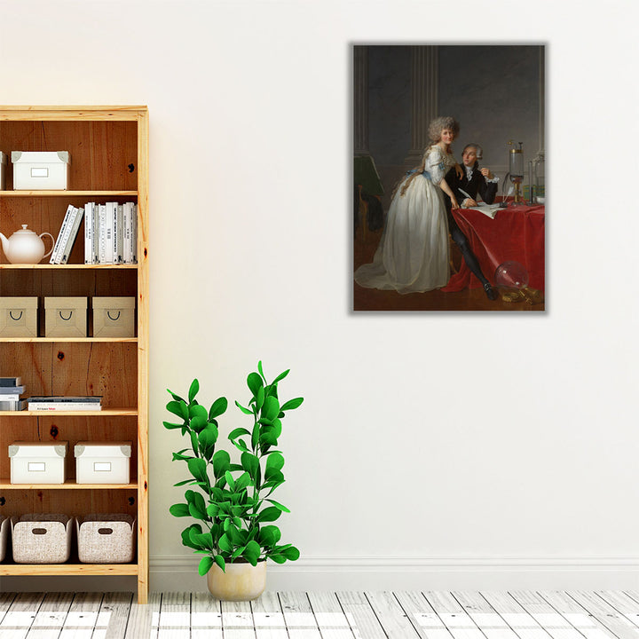 Portrait of Antoine Laurent and Marie Anne Lavoisier - Canvas Print Wall Art