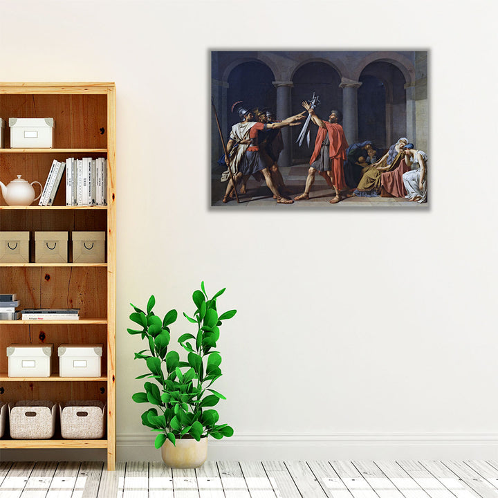 Oath Of The Horatii - Canvas Print Wall Art