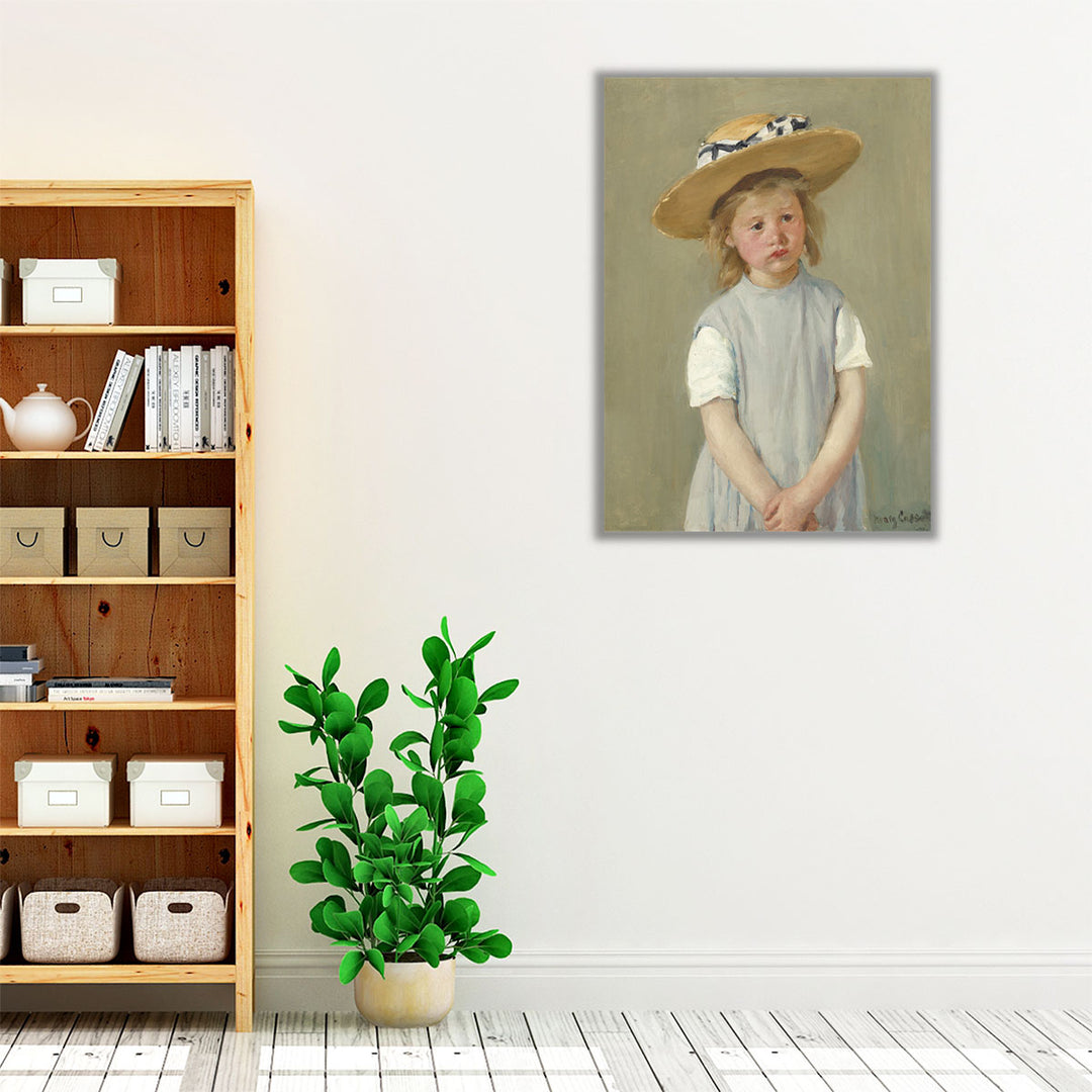Child in a Straw Hat, 1886 - Canvas Print Wall Art