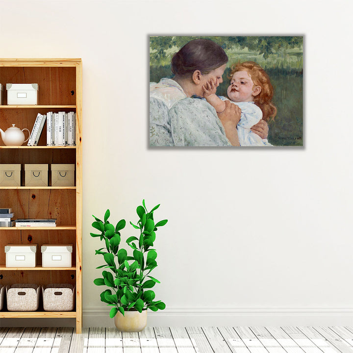 Maternal Caress - Canvas Print Wall Art