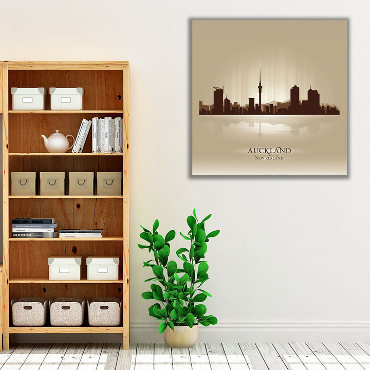 Auckland, New Zealand, City Skyline - Canvas Print Wall Art