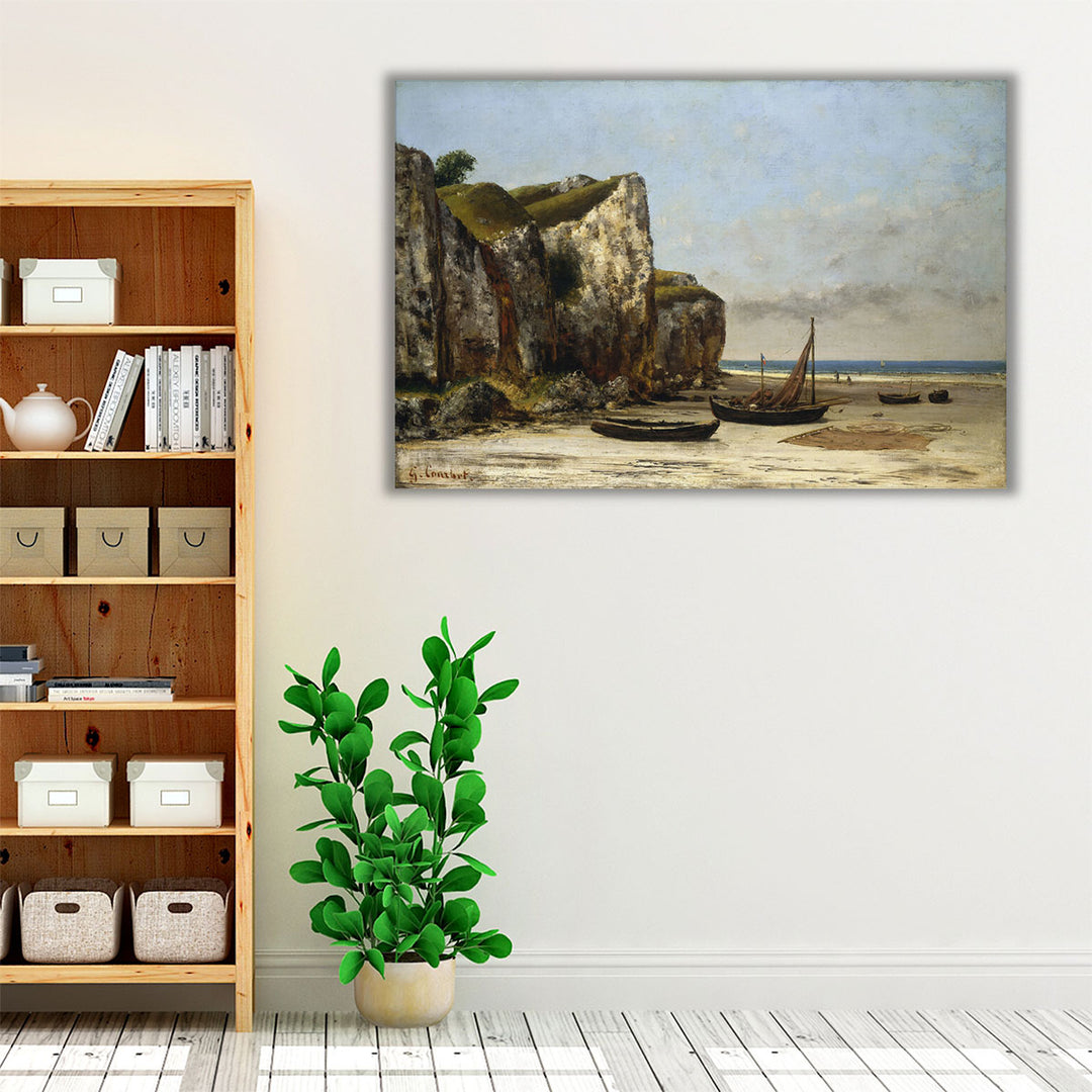 Beach in Normandy - Canvas Print Wall Art