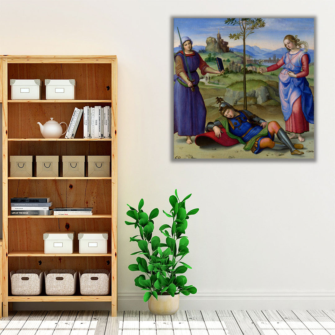 Vision of a Knight - Canvas Print Wall Art