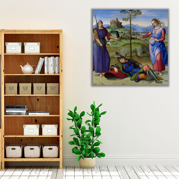 Vision of a Knight - Canvas Print Wall Art