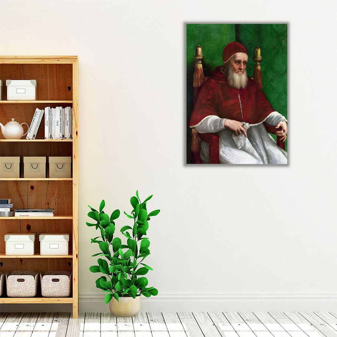 Portrait of Pope Julius II - Canvas Print Wall Art