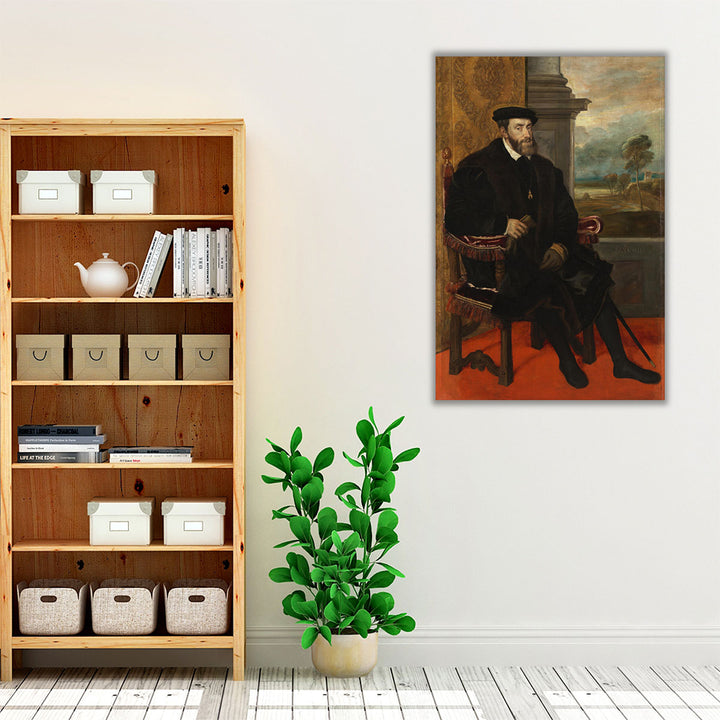 Portrait of Charles V - Canvas Print Wall Art