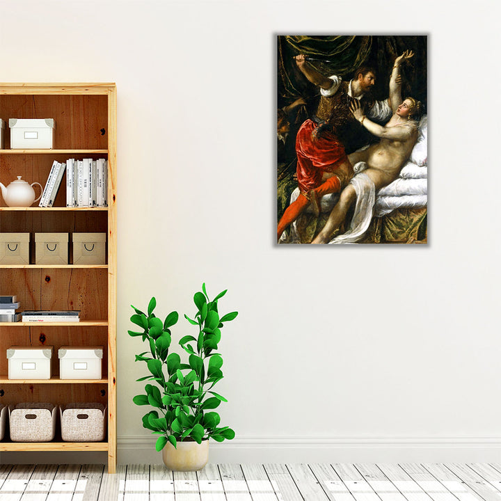Tarquin and Lucretia - Canvas Print Wall Art