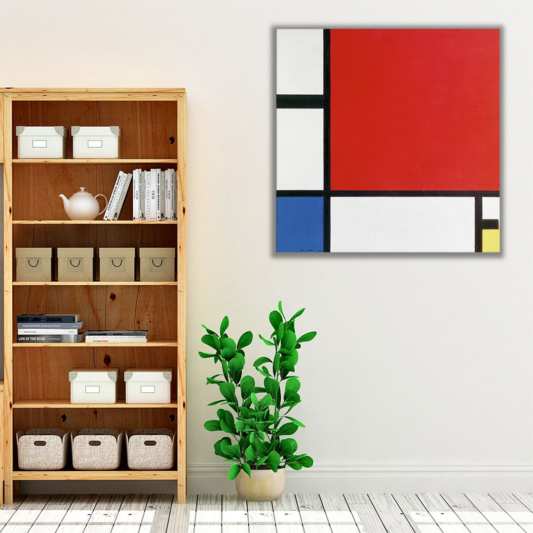 Composition with Red, Blue, and Yellow, 1930 - Canvas Print Wall Art