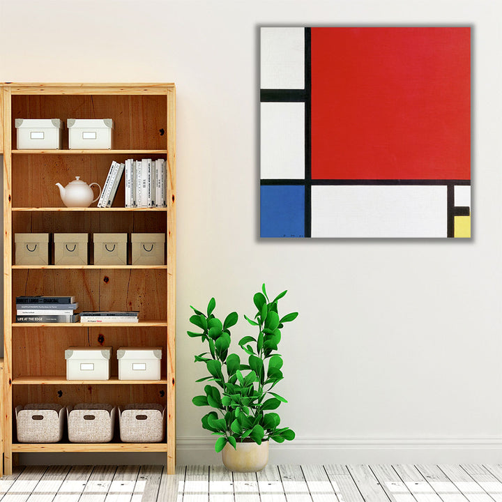 Composition with Red, Blue, and Yellow, 1930 - Canvas Print Wall Art
