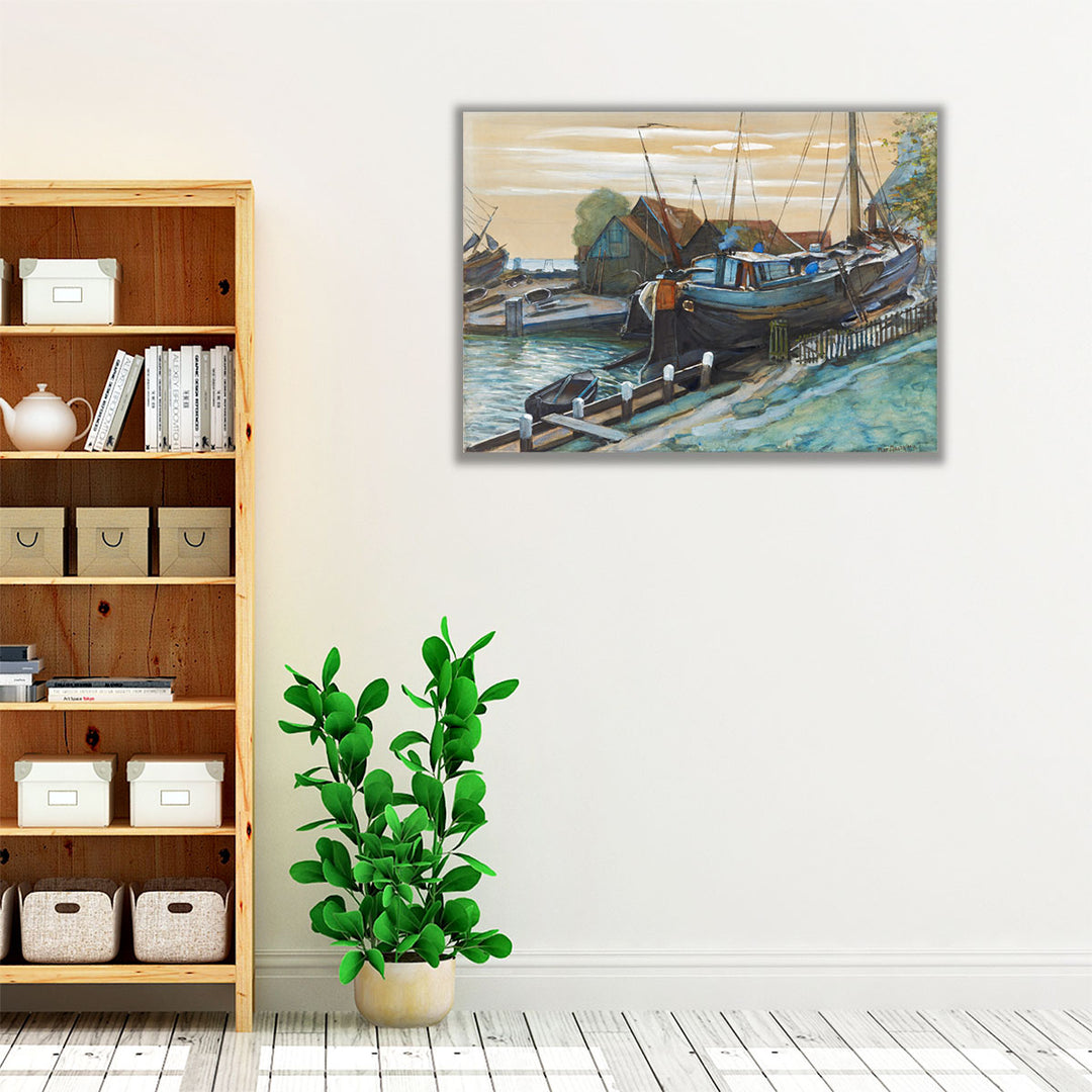 Drydock at Durgerdam - Canvas Print Wall Art