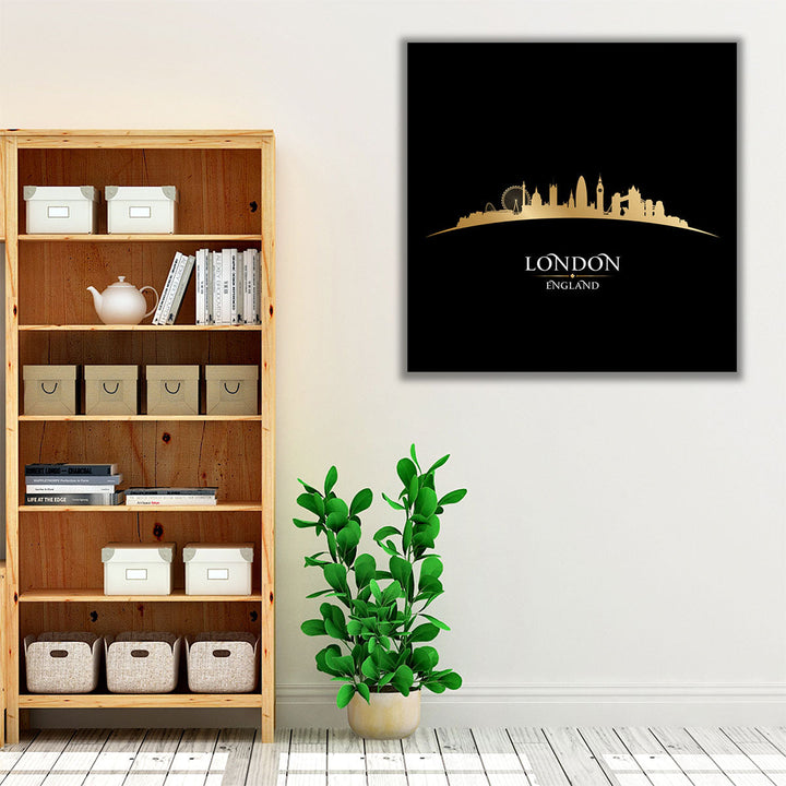 London, England City Skyline - Canvas Print Wall Art