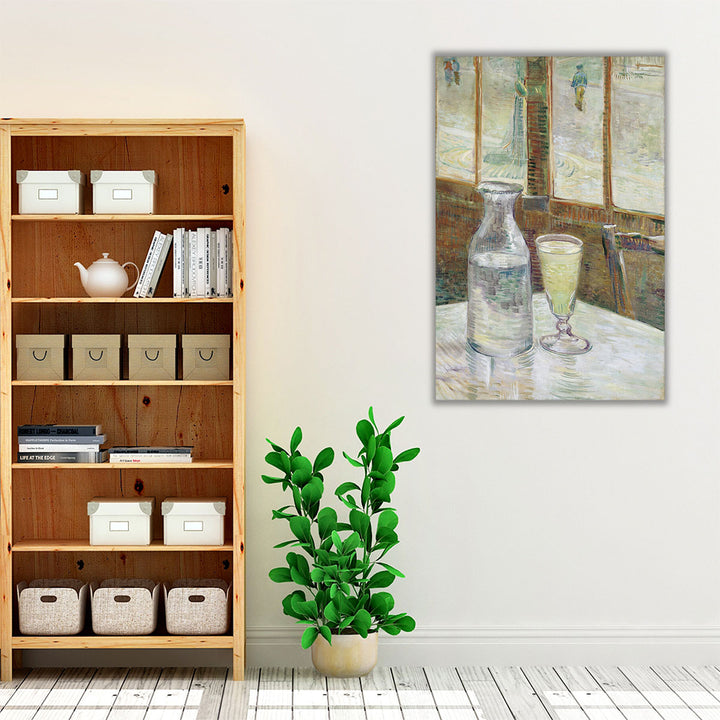 Cafe table with Absinth 1887 - Canvas Print Wall Art