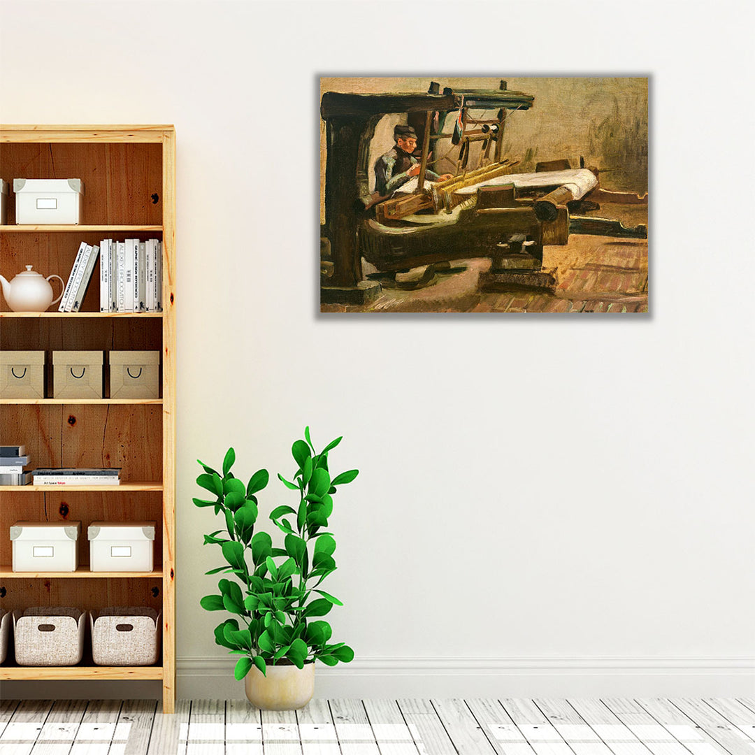 Wever naar rechts gekeerd, Weaver Facing Right, 1884 - Canvas Print Wall Art